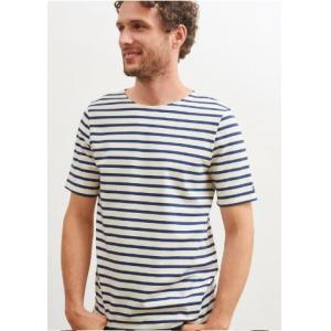 Saint James T-shirt LEVANT MODERN 9863 Size:s  ECRU/MARINE Realizzato in cotone 100%
Manica corta
