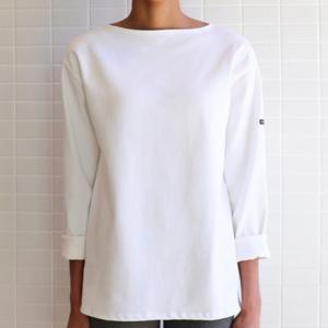 Saint James T-shirt GUILDO 2501 Size:T1  NEIGE Realizzato in cotone 100%
Manica lunga
